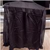 Image 3 : Black satin shirt with glitter lines and net sleeves Size M
