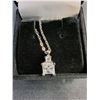 Image 2 : ^1.50 CT GRA Certified Moissanite VVS D Color Stone Set in 925 Silver Pendant Necklace