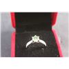 Image 2 : ^1.00 GRA Certified Moissanite VVS Blue Color Stone 925 Silver Ring - Size 7.5