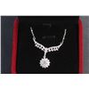 Image 2 : ^GRA Certified Moissanite VVS D Color 925 Silver V Shaped Pendant Necklace