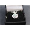 Image 2 : ^1.00 CT Moissanite VVS Light Blue Color Stone 925 Silver Pendant Necklace