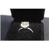 Image 2 : ^5.00 CT GRA Certified Moissanite VVS D Color Stone 925 Silver Ring - Size 7.5