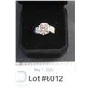 Image 1 : ^5.00 CT GRA Certified Moissanite VVS D Color Stone 925 Silver Ring - Size 5.5