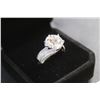 Image 2 : ^5.00 CT GRA Certified Moissanite VVS D Color Stone 925 Silver Ring - Size 5.5