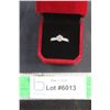 Image 1 : ^1.16 CT GRA Certified Moissanite VVS D Color Stone 925 Silver Ring - Size 8