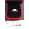 Image 1 : ^1,00 CT GRA Certified Moissanite VVS D Color Stone 925 Silver Ring - Size 6