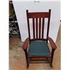 Image 1 : *Wooden Rocking Chair - 47 x 20 x 26", Cannot Ship