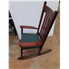 Image 3 : *Wooden Rocking Chair - 47 x 20 x 26", Cannot Ship
