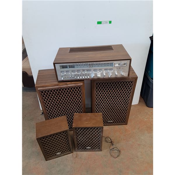 *Sears Speakers and AM/FM Stereo Amplifier - Tested, Cannot Ship