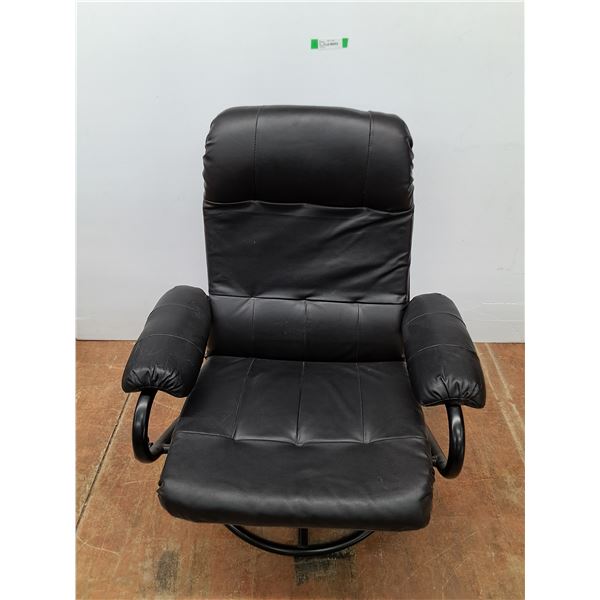 *Faux Leather Chair - 38 x 21 x 24", Cannot Ship