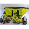 Image 4 : Ryobi Tool Bag, Cordless Circular Saw, Reciprocating Saw, Batteries and Chargers - Tested
