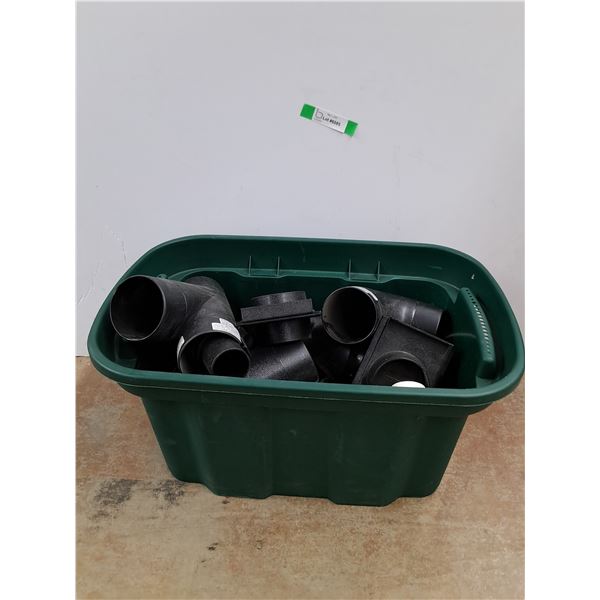 Plastic Tote, Y Connectors, Blast Gates, Elbows and Misc - Cannot Ship The Tote