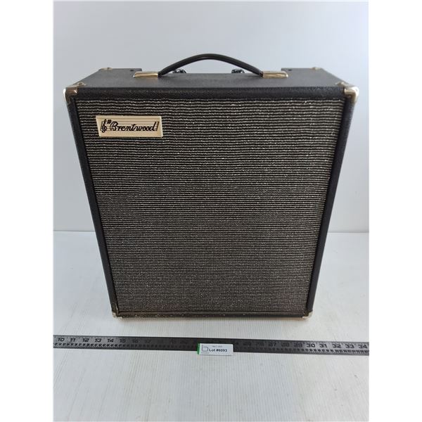 Vintage Brentwood Audio Amplifier - 20" x 17" x 8" - Powers On