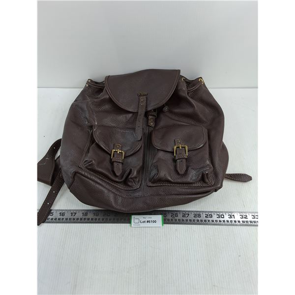 P'elle Genuine Italian Leather Backpack