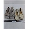 Image 1 : (2) Pairs of Women's Shoes (Clark's Cloudstep Sandals & Rockports) Both Approx Size 5 or 6