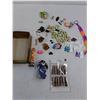Image 4 : Assorted Costume Jewelry, Pins, Magnets, Magnetic Bracelet