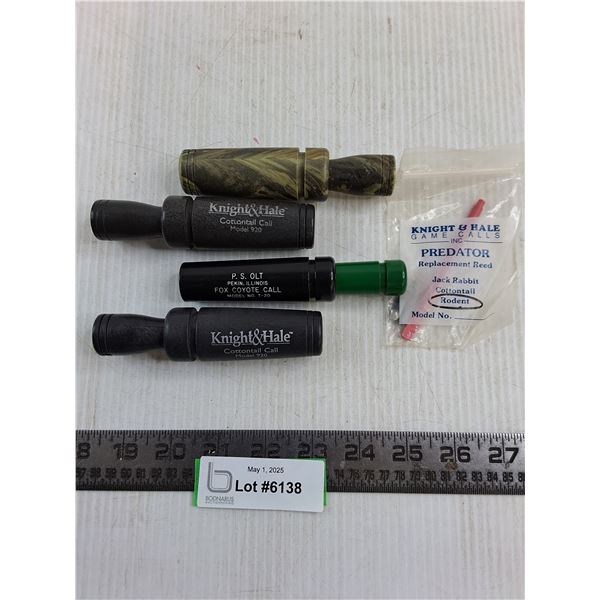 (4) Predator Call Whistles