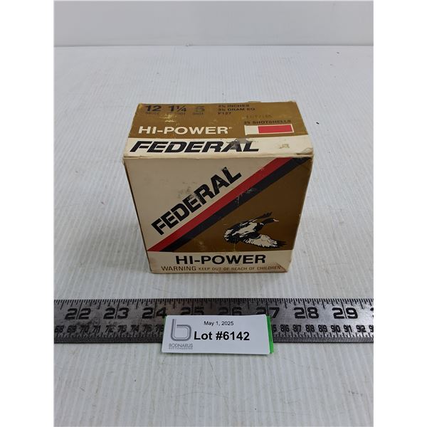 *^ Box of 25 Federal 12-Gauge Unspent Cartridge Shells - PAL Required - Cannot Ship