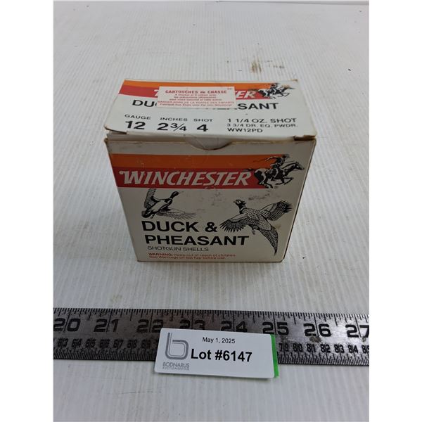 *^ Box of 22 Winchester 12-Gauge Unspent Cartridge Shells - PAL Required - Cannot Ship