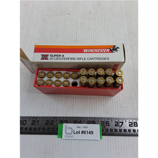 *^ Box of 10 SuperX Unspent Centerfire Shells & 9 Spent - 300 Savage - PAL Required - Cannot Ship