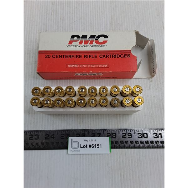 *^ Box of 16 PMC Centerfire Unspent Cartridge Shells & 4 Spent - 30-30 Win -PAL Required-Cannot Ship