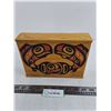 Image 1 : Indigenous Themed Wooden Box - 9" x 6" x 2"