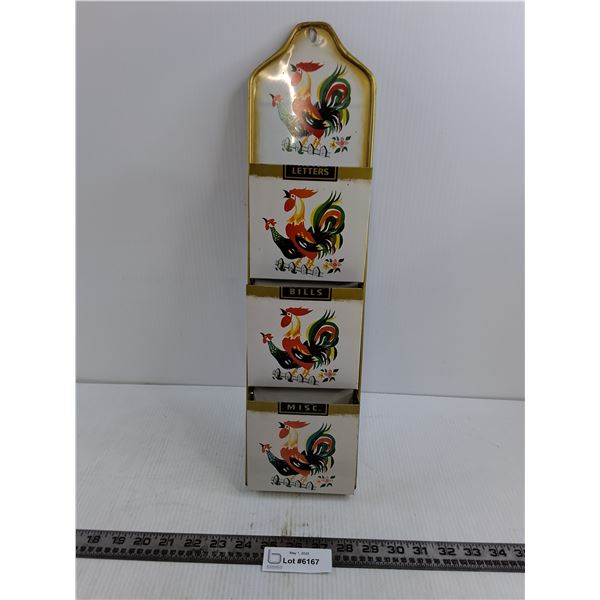 Vintage Metal Wall File - 20" Height