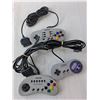 Image 2 : (5) Gaming Controllers- Naka, Docs, Cirka. Untested