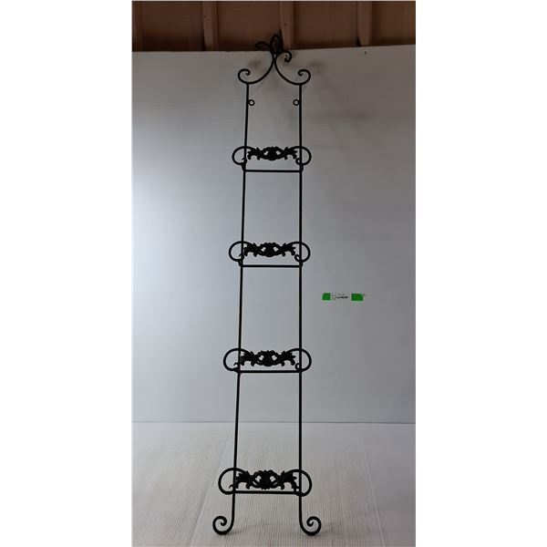 *Decorative Black Iron Stand 52.5" Tall x 8.5" wide x 2" Deep. Cannot Ship