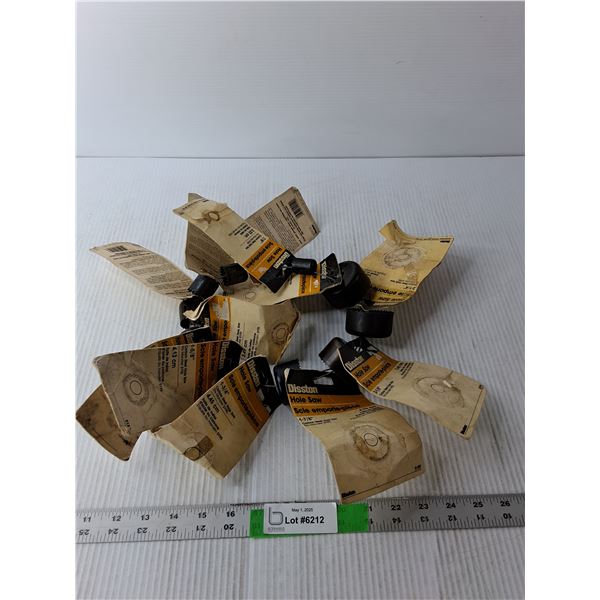 (12) Hole Saw Cutters- 3/4" - 2"