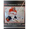 Image 2 : Robert Luongo Framed Photo Vancouver 2010, Autographed- 17" x 15.5"