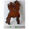 Image 1 : Wood Wall Clock 16.5" Tall x 10" Wide