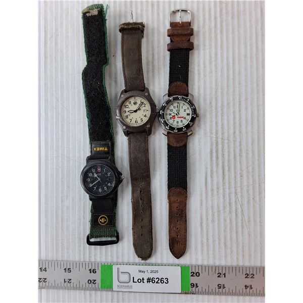 (3) Watches-Timex,Trane and Swiss