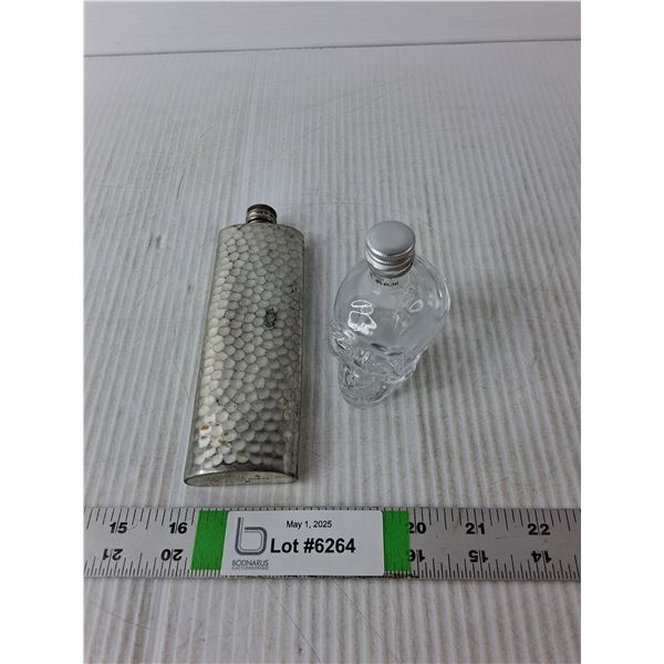 Small Flask and Small Skull Bottle