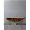 Image 1 : Wooden Canoe -12" long