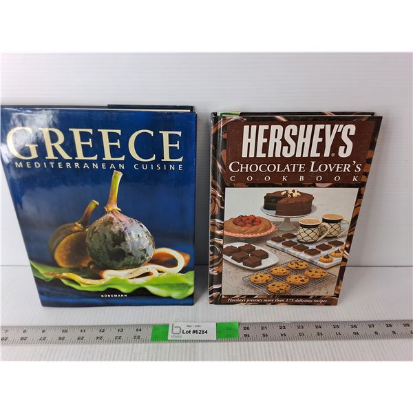(2) Cookbooks- Mediterranean & Chocolate