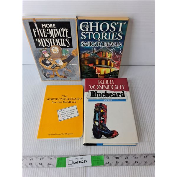 (4) Books- Ghost Stories, Worst Case Scenario, Bluebeard, Mysteries