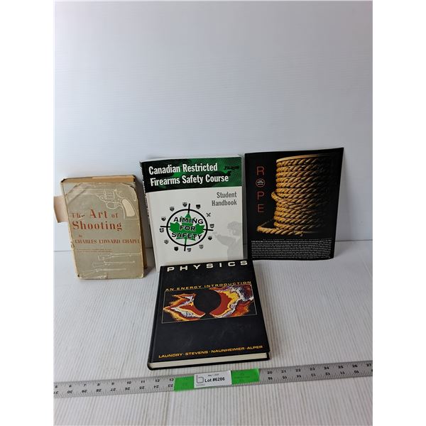 (3) Books- Art of Shooting, Firearms Safety, Physics
