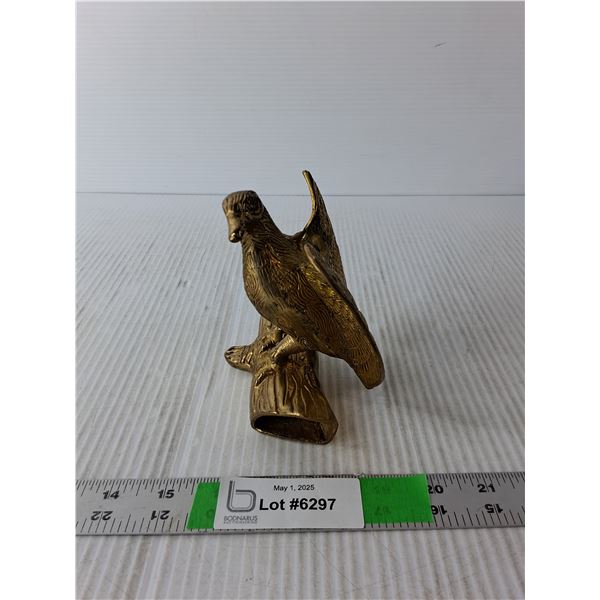 Bronze Bird Figurine 5.5" Tall