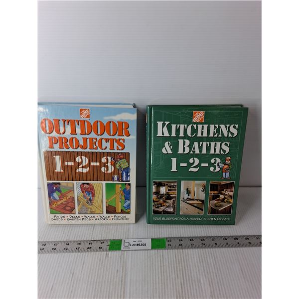(2) Books- Outdoor Projects & Kitchens & Baths 1-2-3