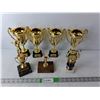 Image 1 : (7) Plastic & Metal Trophies- Volleyball, Baseball, Misc. Up to 8" Tall