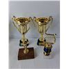 Image 2 : (7) Plastic & Metal Trophies- Volleyball, Baseball, Misc. Up to 8" Tall