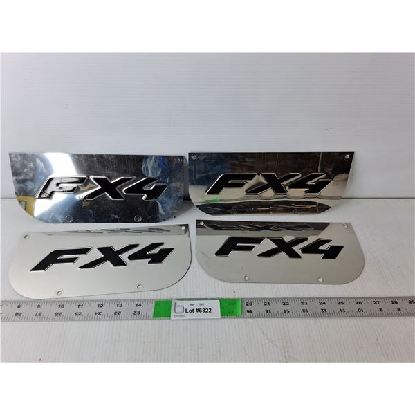 (4) FX4 Mudflap Logos