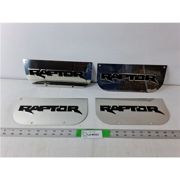 (4) Raptor Mudflap Logos