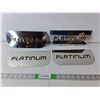 Image 1 : (4) Platinum Mudflap Logos