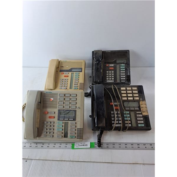(4) Vintage Meridian Office Phones-Untested