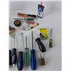 Image 2 : Tool Lot- Screwdrivers, Electrical Tape, Rivets, Misc.