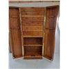 Image 2 : Wooden Jewelry Cabinet 15.5" x 8" x 37" - Needs Some Repair - As is