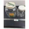 Image 1 : (2) Vintage Glass Jars with Lids