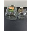 Image 2 : (2) Vintage Glass Jars with Lids